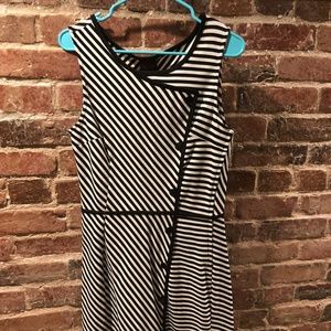 Folter Chord-ially Yours Dress in Stripes in XL